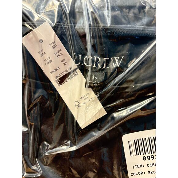 J Crew Bubble Hem Mixty Dress XS Black NWT CI886 J.Crew Resort Travel Cruise - Picture 5 of 5